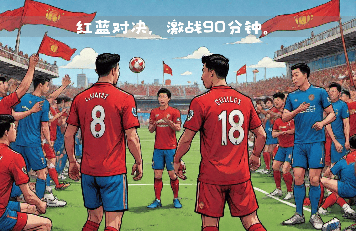 足球场上一场引人入胜的比赛即将开始 足球场上一场引人入胜的比赛即将开始